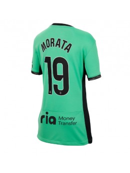 Atletico Madrid Alvaro Morata #19 Ausweichtrikot für Frauen 2023-24 Kurzarm